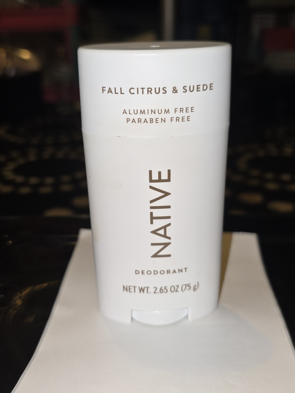 Native Fall Citrus & Suede Deodorant - White